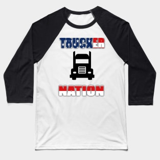 Trucker Nation Baseball T-Shirt